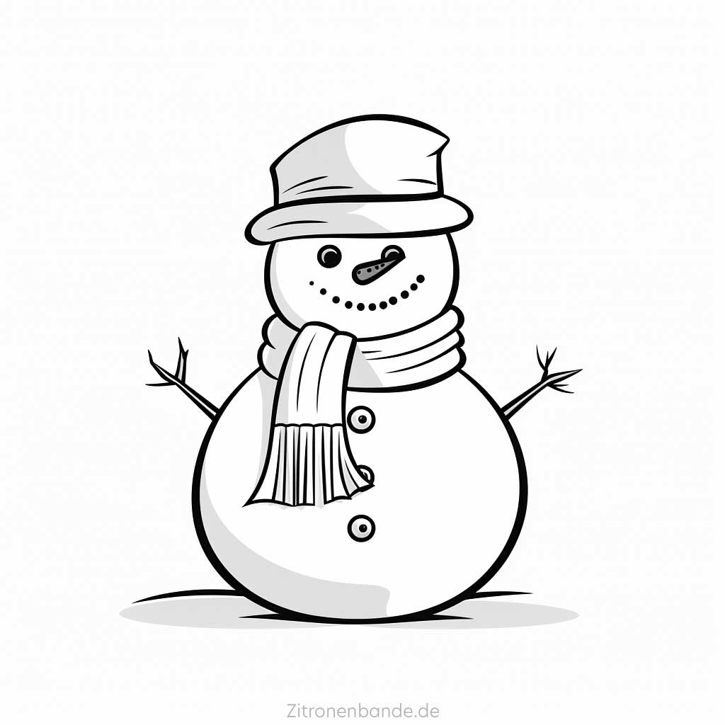 Malvorlagen Schneemann Ausdrucken