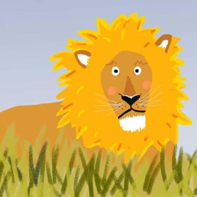 Der nachdenkliche Löwe Ludwig