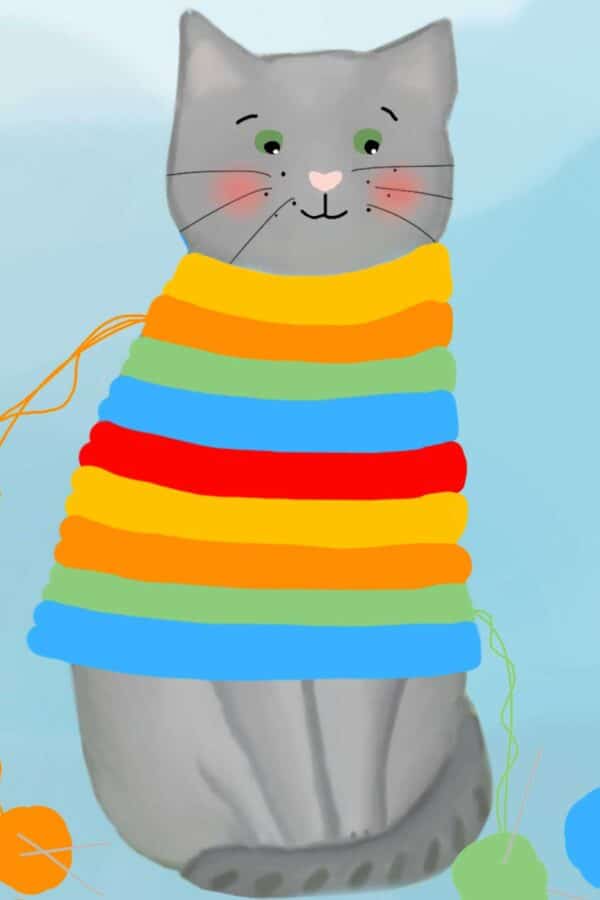 Kater Leo und der gestreifte Pullover