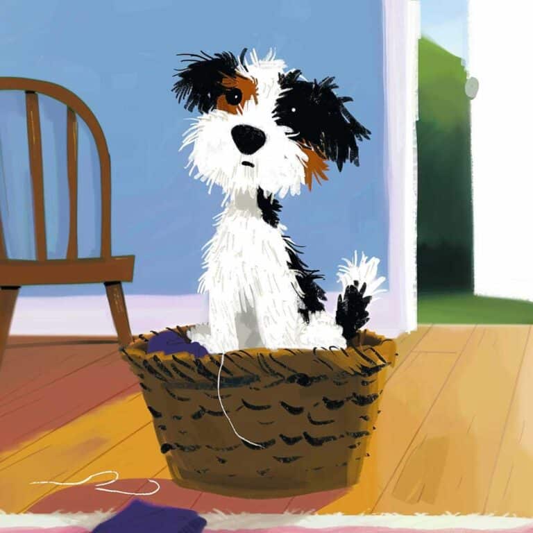 Hund Charlie Gute-Nacht-Geschichte