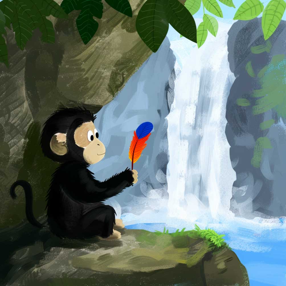 Die Affen und der geheime Wasserfall