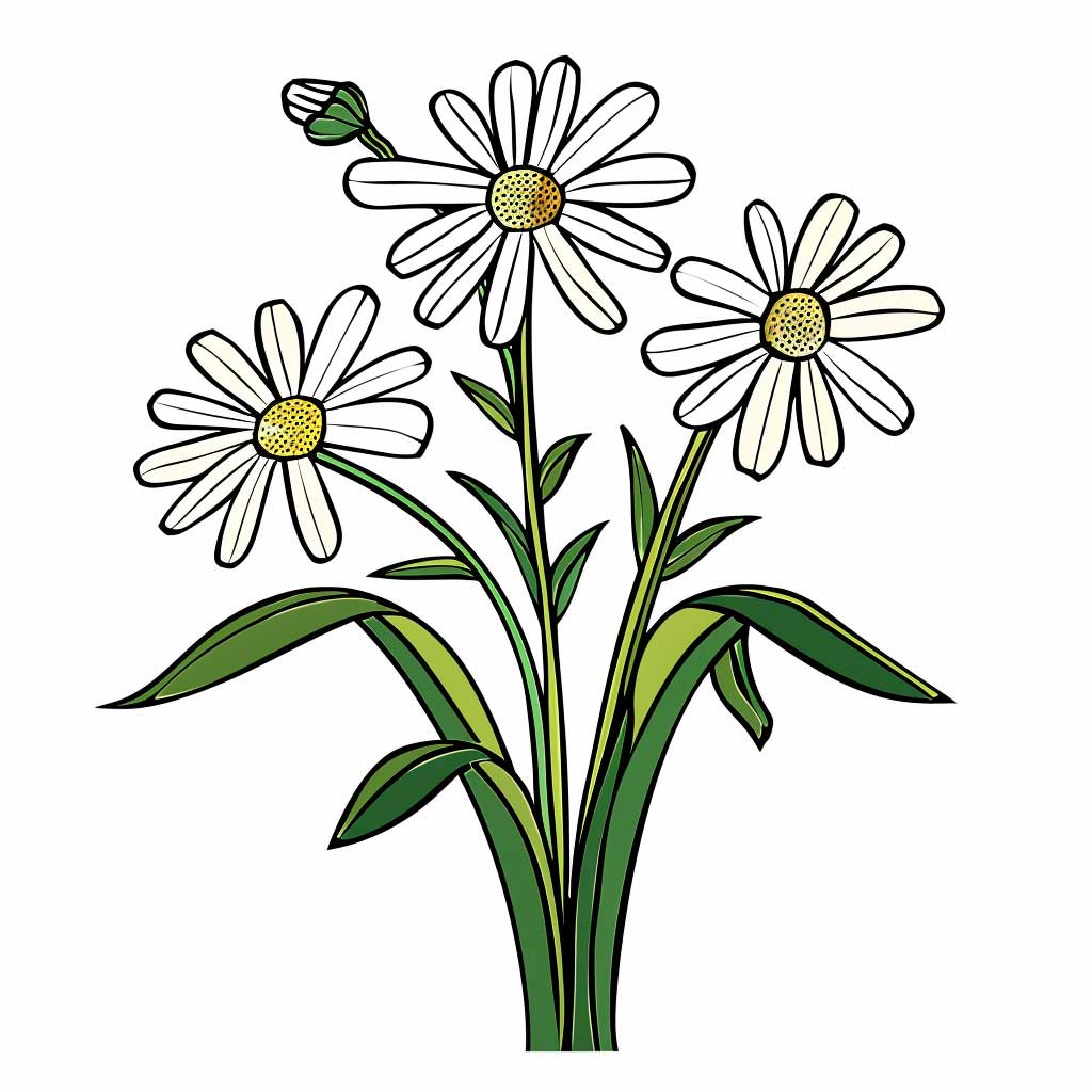 Geburtsblume April Gänseblümchen