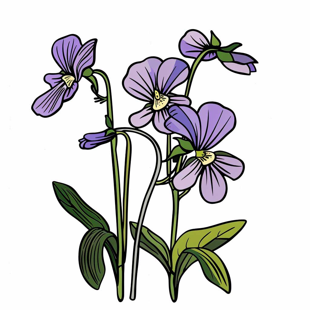 Geburtsblume Februar Veilchen