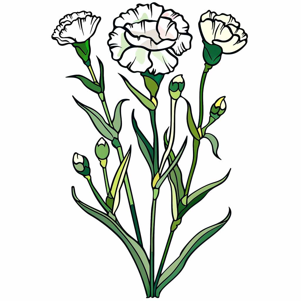 Geburtsblume Januar Nelke