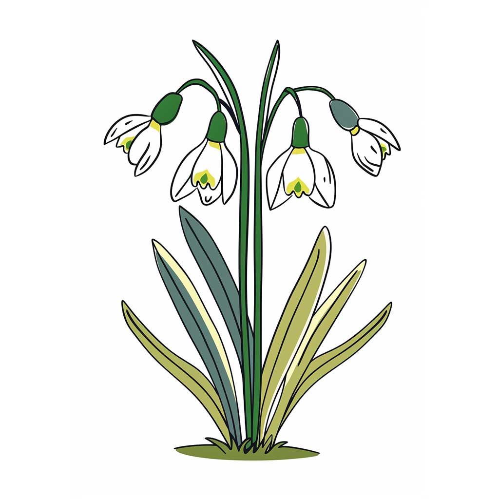 Geburtsblume Januar Schneeglöckchen