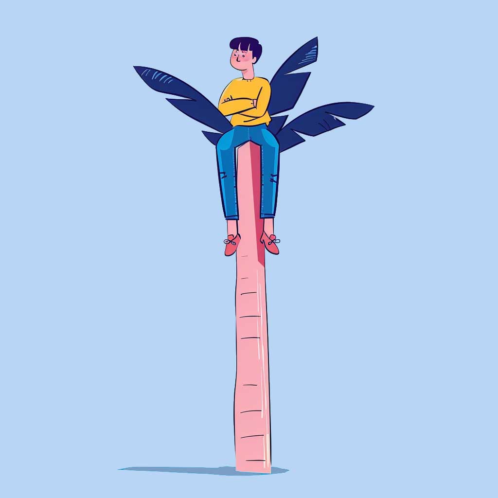 Jemanden auf die Palme bringen - Redewendung