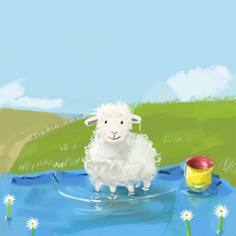 Gute Nacht Geschichte: Schaf Tilda und das Schwimmbecken