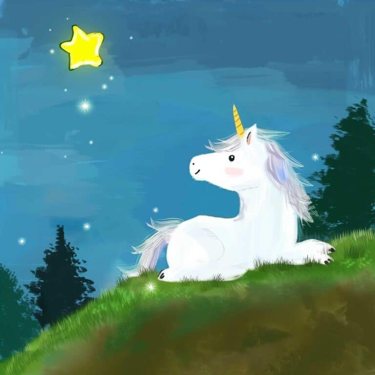 Einhorn Luna und der schlaflose Stern