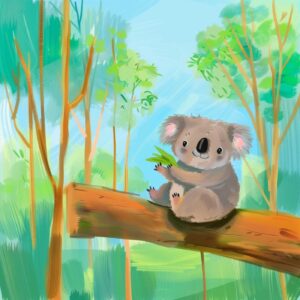 Gute Nacht Geschichte Koala