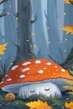 Der kleine Fliegenpilz im Wald
