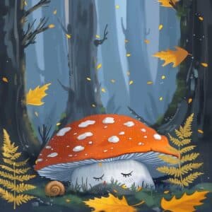 Der kleine Fliegenpilz im Wald