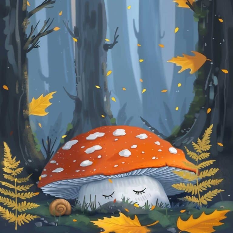 Der kleine Fliegenpilz im Wald