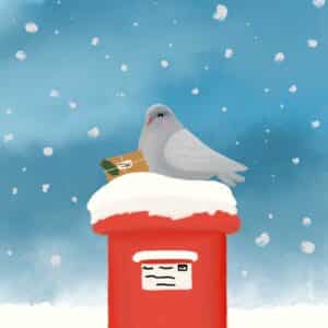 Brieftaube Betty und die Weihnachtspost
