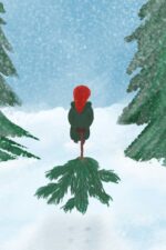 Weihnachtswichtel Tasse und der Adventskranz