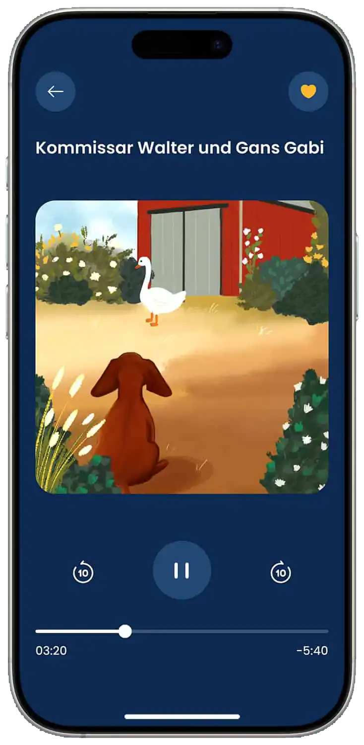 Gute-Nacht-Geschichte als Hörbuch in der Zitronenbande App anhören